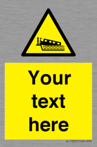 Custom warning grounding narrow boat on lock cill